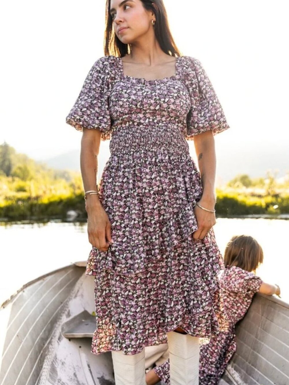 Ivy City Co. | Olivia Purple Floral Dress